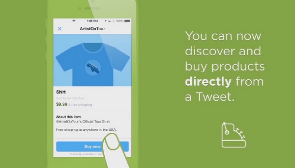 Twitter pone a prueba su botón de compra directa a través de la red social