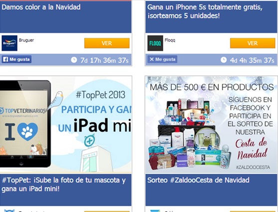 concursos redes sociales