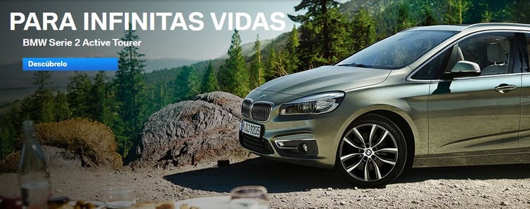 Call to action efectivo de BMW