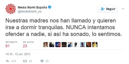 Media Market disculpa