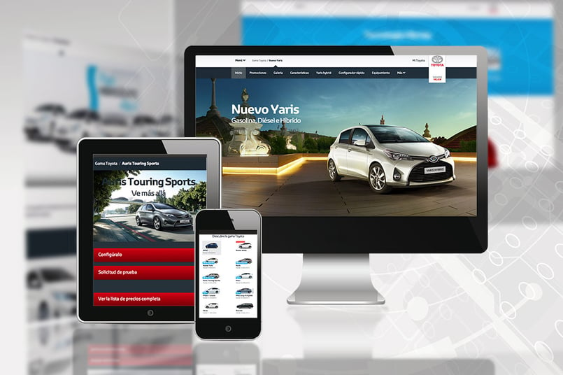 Toyota, una de las grandes marcas que se ha apuntado al diseño responsive